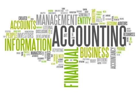 Word cloud "accounting" Stock Illustration