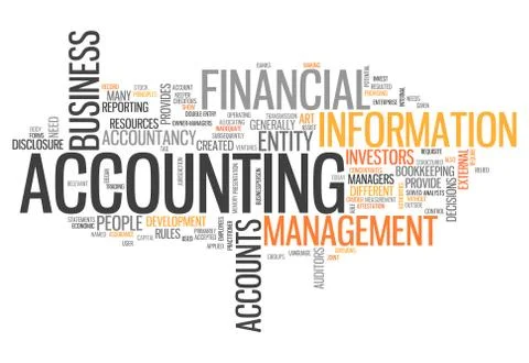 Word cloud "accounting" Illustrazione stock