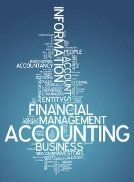 Word cloud "accounting" Stock-Illustration
