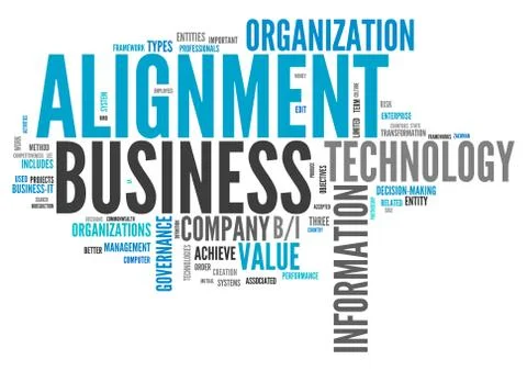 Word Cloud Alignment Stock-Illustration