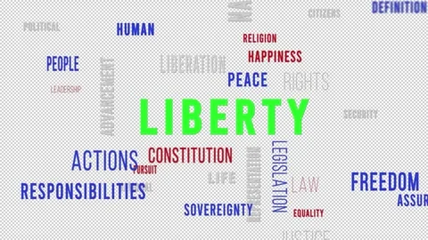 Word Cloud Alpha Liberty 스톡 동영상 291719754