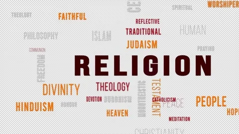 Word Cloud Alpha Religion Video stock 291720371