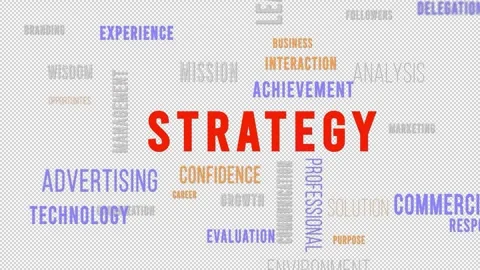 Word Cloud Alpha Strategy Vídeo Stock 291715925