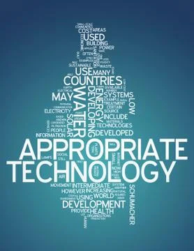 Word cloud "appropriate technology" Stock Illustration