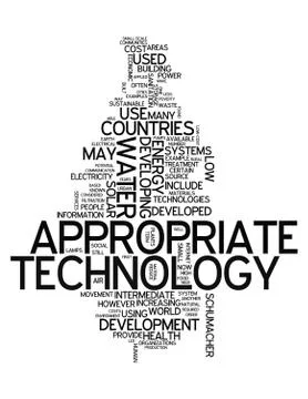 Word cloud "appropriate technology" Stock Illustration