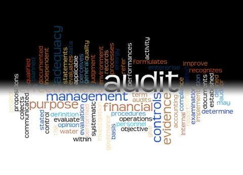 Word cloud of audit and its related words イラスト素材