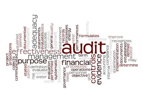 Word cloud of audit and its related words イラスト素材