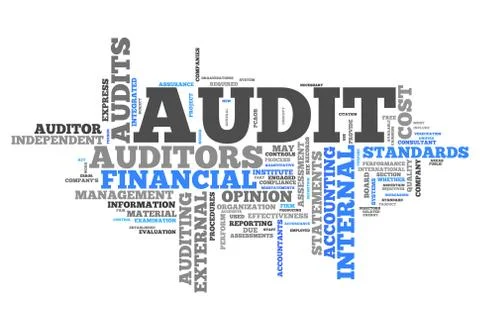 Word cloud "audit" Ilustración de archivo