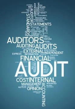 Word cloud "audit" Ilustración de archivo