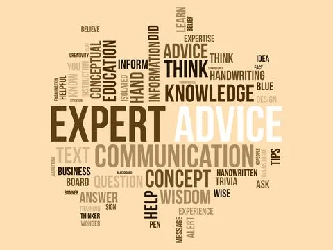Word cloud background concept for Expert advice. Service support help with .. Stock Illustration