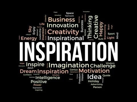 Word cloud background concept for Inspiration. Creative innovation, intelli.. Stock Illustration