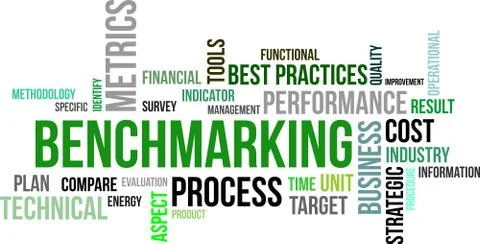 Word cloud - benchmarking Stock-Illustration