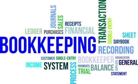 Word cloud - bookkeeping Stock Illustration