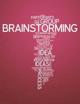 Word cloud "brainstorming" イラスト素材