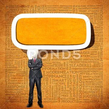 Word cloud for business concept Stock Illustration