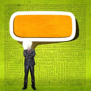 Word cloud for business concept Stock Illustration