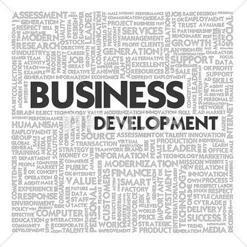 Word cloud business concept Stock Illustration