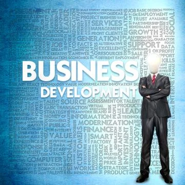 Word cloud for business concept,human development 스톡 일러스트