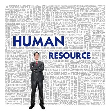 Word cloud for business concept,human development Stock Illustration