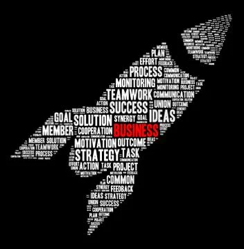 Word cloud business theme 库存插图