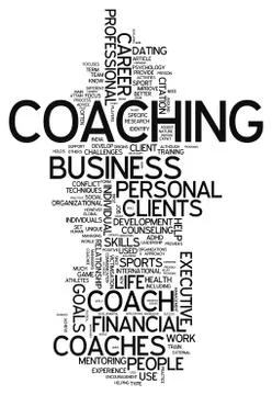 Word cloud coaching Stock Illustration