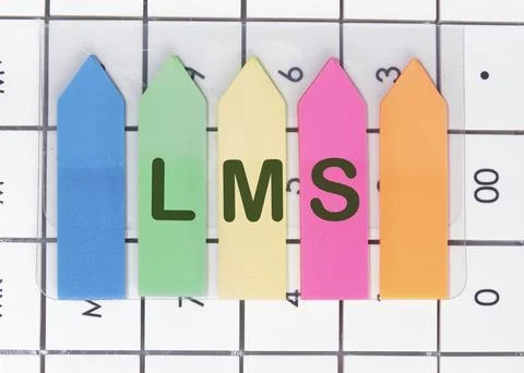 Word cloud concept. LMS - Learning Management System acronym it is written on 스톡 사진
