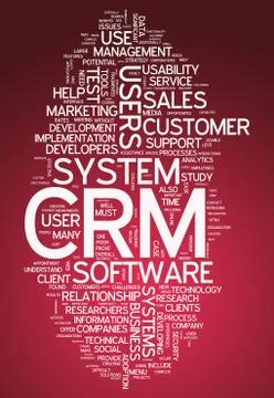 Word cloud crm - customer relationship management イラスト素材