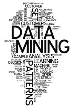 Word cloud data mining イラスト素材