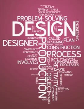 Word cloud design Stock Illustration