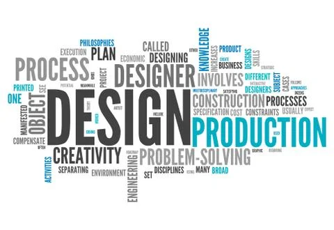 Word cloud design Stock Illustration