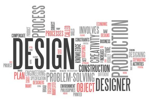 Word cloud design 库存插图