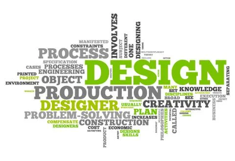Word cloud design Stock-Illustration