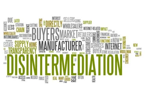 Word Cloud Disintermediation Stock Illustration