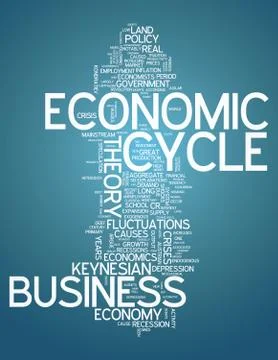 Word cloud economic cycle イラスト素材