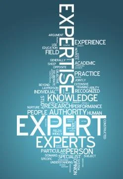 Word cloud expert Stock Illustration