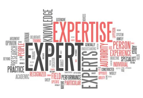 Word cloud expert Stock Illustration