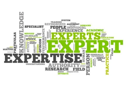 Word cloud expert Stock Illustration