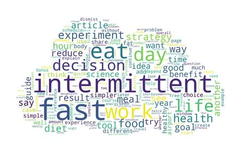 Word cloud of fast concept on white background. Stock Illustration