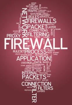 Word cloud firewall イラスト素材