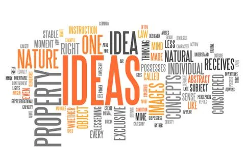 Word cloud ideas Stock Illustration