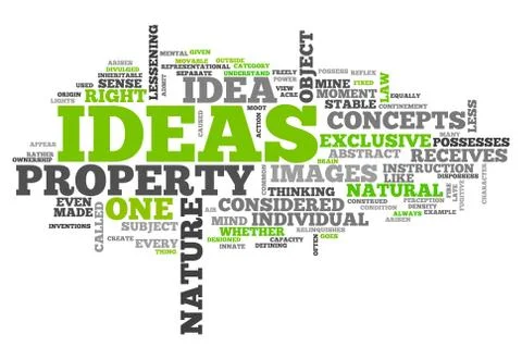 Word cloud ideas Stock Illustration