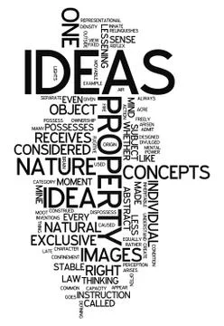 Word cloud ideas Stock Illustration