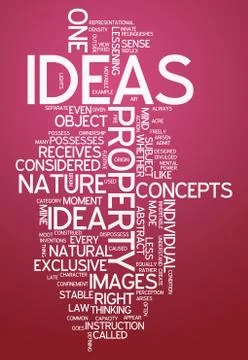 Word cloud ideas Stock Illustration