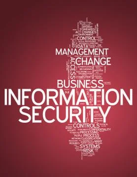 Word Cloud Information Security Illustrazione stock