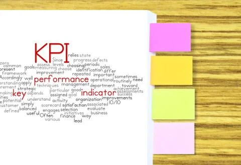 Word cloud of key performance indicator on document tagging 写真素材