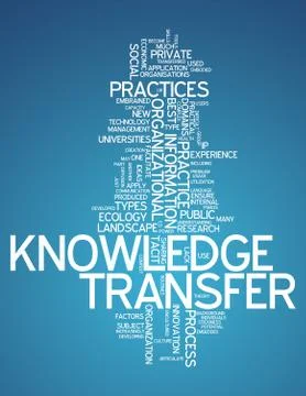 Word cloud knowledge transfer Stock Illustration