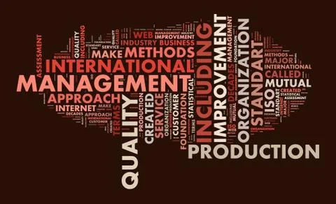 Word Cloud Management Concept Stock Illustration