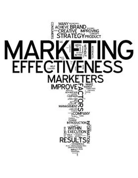 Word Cloud Marketing Effectiveness Illustrazione stock