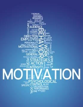 Word cloud motivation Stock-Illustration