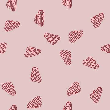 Word cloud natural language processing nlp glyph vector seamless pattern イラスト素材